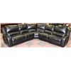 Image 1 : NEW BLACK LEATHERETTE ELECTRIC RECLINING SECTIONAL