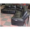 Image 2 : NEW BLACK LEATHERETTE ELECTRIC RECLINING SECTIONAL