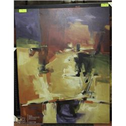 ABSTRACT CANVAS PRINT 33X42.