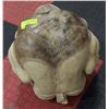 Image 3 : LIGHT WOOD 16"H CRYING MONK CARVED WOOD STATUE