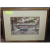 Image 1 : COCA COLA PICTURE PROFESSIONALLY FRAMED 18” X 15”