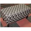 Image 1 : PATTERNED OTTOMAN STORAGE BENCH 39"X19"X18.5"HIGH