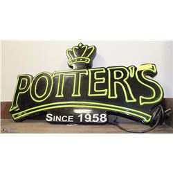 POTTER'S VODKA HANGING LIGHT