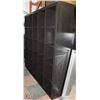 Image 2 : BLACK 25 SHELF CUBE SHELVING UNIT.