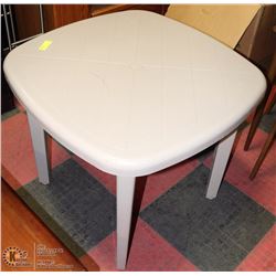 PLASTIC PATIO TABLE