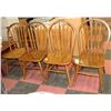 Image 1 : SET OF 4 WOODEN CHAIRS