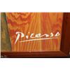 Image 2 : LARGE PICASSO WOOD FRAMED ABSTRACT