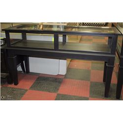 BLACK STORE DISPLAY CABINET, 24"X64"X38"H EACH
