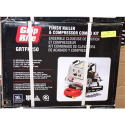 NEW GRIP RITE AIR COMPRESSOR WITH FINISH NAILER