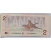 Image 2 : 1986 CANADIAN $2.00 BILL W/ROBINS CONSEC. #'S X10