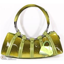 SNAKESKIN STYLE PURSE ON CHOICE: GREEN