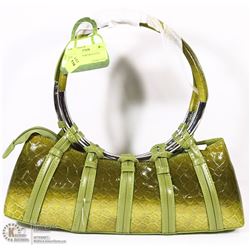 SNAKESKIN STYLE PURSE ON CHOICE: GREEN