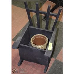 GARDEN WOOD PLANTER/HOLDER