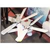 Image 1 : LOT OF 2 WHITE CEILING FANS.