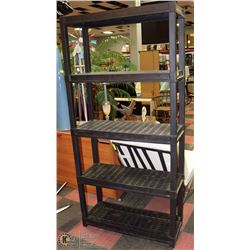 5-TIER BLACK STORAGE SHELF - TOOLS
