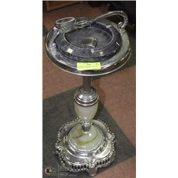 VINTAGE 25 INCH HIGH ASH TRAY W ORIGINAL LIGHTER