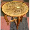 Image 1 : 22" ROUND ELEPHANT END TABLE.