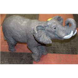 30"X20" HIGH ORNAMENTAL CONCRETE ELEPHANT.
