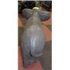 Image 4 : 30"X20" HIGH ORNAMENTAL CONCRETE ELEPHANT.