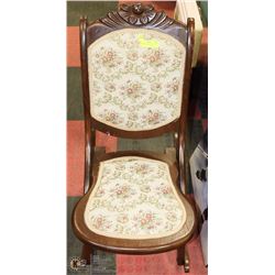 ANTIQUE NURSING CHAIR