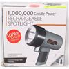 Image 1 : 1 MILLION CANDLE POWER RECHARGEABLE SPOTLIGHT