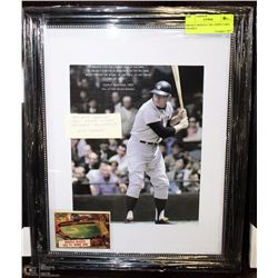 MICKEY MANTLE 1961 TOPPS CARD FRAMED