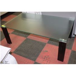 SHOWHOME GLASS TOP COFFEE TABLE.