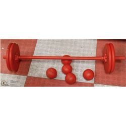 WEIGHTS SET WITH  BALLS