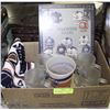 Image 1 : BOX OF OILERS COLLECTIBLES  4 FROSTED MUGS,