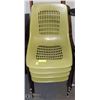 Image 1 : 4 STACKING CHAIRS.
