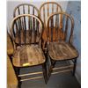 Image 1 : 4 VINTAGE 1930S FARM KITCHEN CHAIRS.