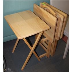 4 TV TABLE SET WITH STAND
