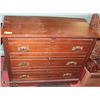 Image 1 : VINTAGE WOOD 3 DRAWER DRESSER