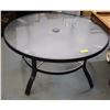 Image 1 : ROUND LOW PATIO TABLE.