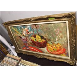 FRAMED OIL PAINTING 46X30.