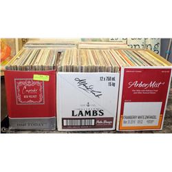 5 BOXES OF ASSORTED RECORDS