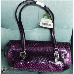 SNAKESKIN STYLE PURSE ON CHOICE: PURPLE