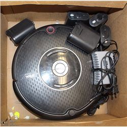 IROBOT ROOMBA WITH CHARGER & BATTERIES.