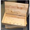 Image 1 : A SET OF 3 WOODEN WINE STORAGE BOXES