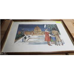 TOM TINKLER FRAMED WATER COLOR #100 OF 200