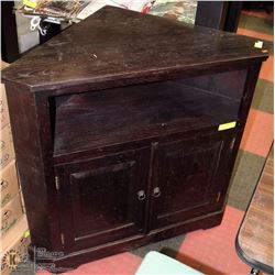 ESPRESSO SALVAGED MARINE WOOD CORNER CABINET