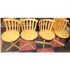 Image 1 : SET OF 4 EDSBYVERKEN SWIVEL WOOD CHAIRS WITH