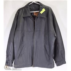 GENUINE LEATHER MENS JACKET SIZE XL.