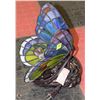 Image 1 : STAIN GLASS STYLE BUTTERFLY LAMP