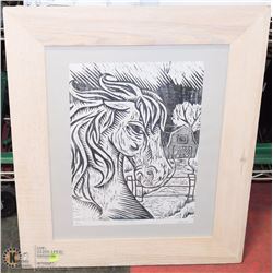 DIABLOS FURY BY SHERRID LTD ED 4/5 FRAMED PRINT