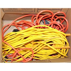 BOX OF EXTENSION CORDS