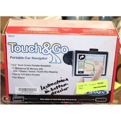 TOUCH AND GO PORTABLE CAR NAVIGATOR