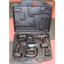 JOBMATE CORDLESS 14.4 VOLT DRILL, FLASHLIGHT ,
