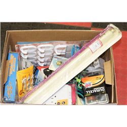 BOX OF HOUSEHOLD MISC