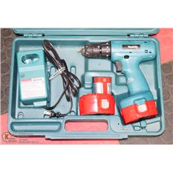 MAKITA 14.4 VOLT CORDLESS DRILL WITH EXTRA BATTERY